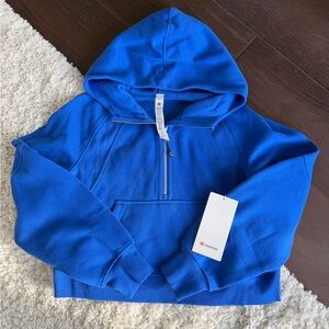 NWT Lululemon Scuba Oversized Half Zip Hoodie — Cerulean Blue